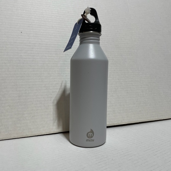 NWT Ten Tree Mizu V8 Juniper Waterbottle light grey  screw top lid - Picture 2 of 10